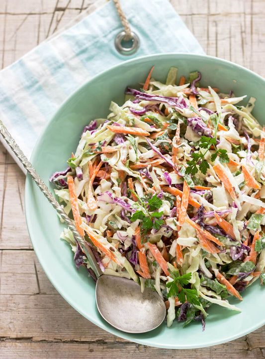 Asiatischer Kohlsalat mit Kokosdressing