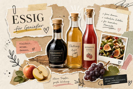 Essigsorten für Gourmets: Balsamico, Obstessig und mehr