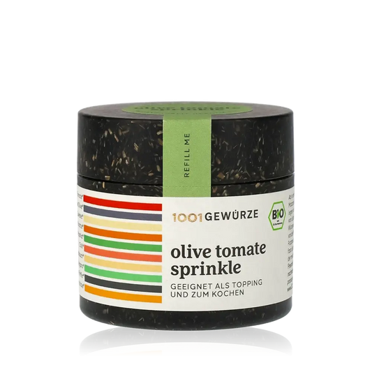 1001 Gewürze Olive Tomate Sprinkle Gewürz in Dose.
