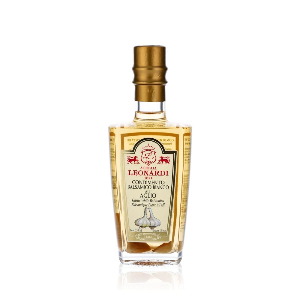 Weißer Balsamico mit Knoblauch - Acetaia Leonardi