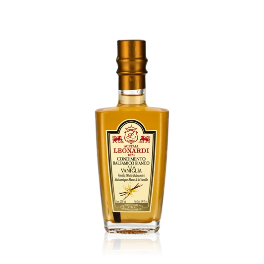 Acetaia Leonardi Condimento Bianco Vanille Balsamico Flasche.
