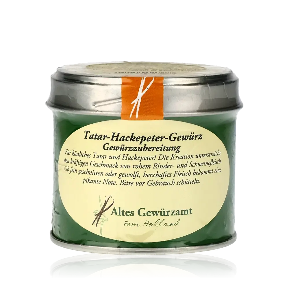 Tatar-Hackepeter-Gewürz von Altes Gewürzamt in Glas.