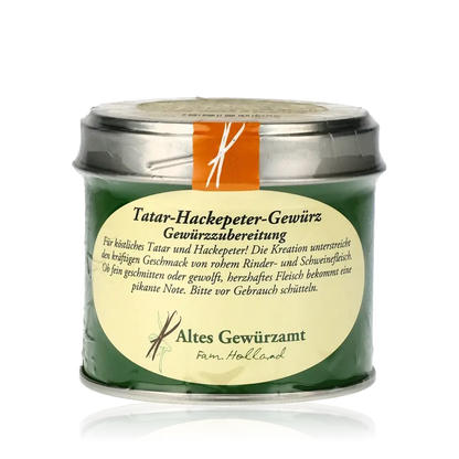 Tatar-Hackepeter-Gewürz von Altes Gewürzamt in Glas.