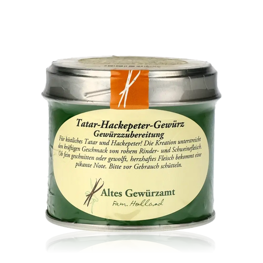 Tatar-Hackepeter-Gewürz von Altes Gewürzamt in Glas.