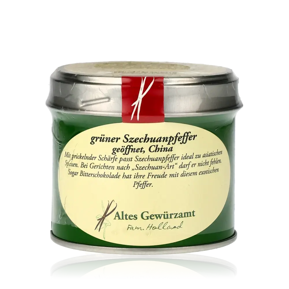 Grüner Szechuanpfeffer, Altes Gewürzamt, grüne Dose