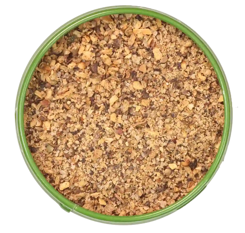 Altes Gewürzamt Blick auf die offene Gewürz-Dose mit BBQ Beef Gewürz