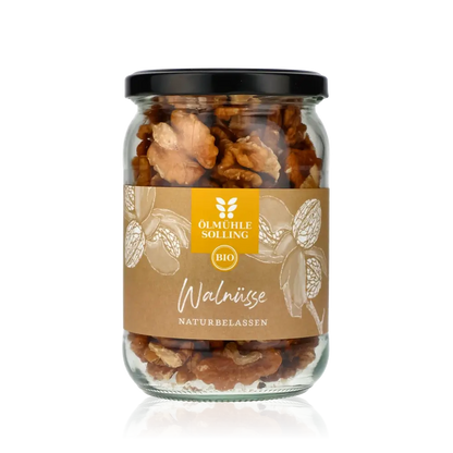 Ölmühle Solling Walnüsse im Glas, naturbelassen, 230g.
