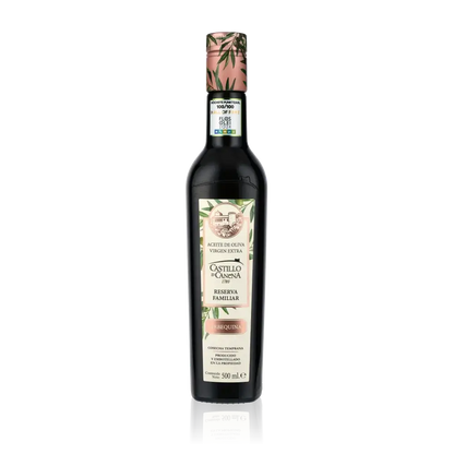 Flasche Castillo de Canena Arbequina Reserva Familiar Olivenöl.