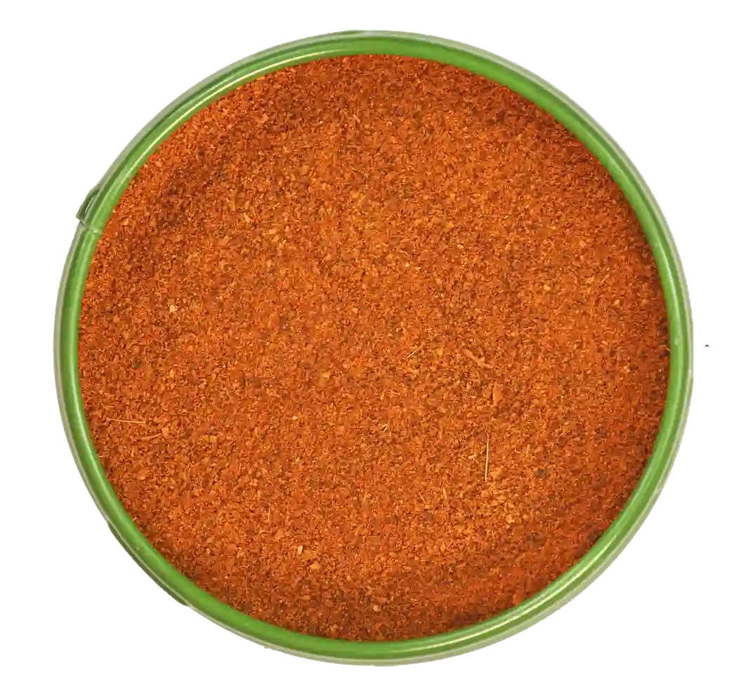 Altes Gewürzamt Blick auf die offene Gewürz-Dose mit Chili con Carne Gewürz