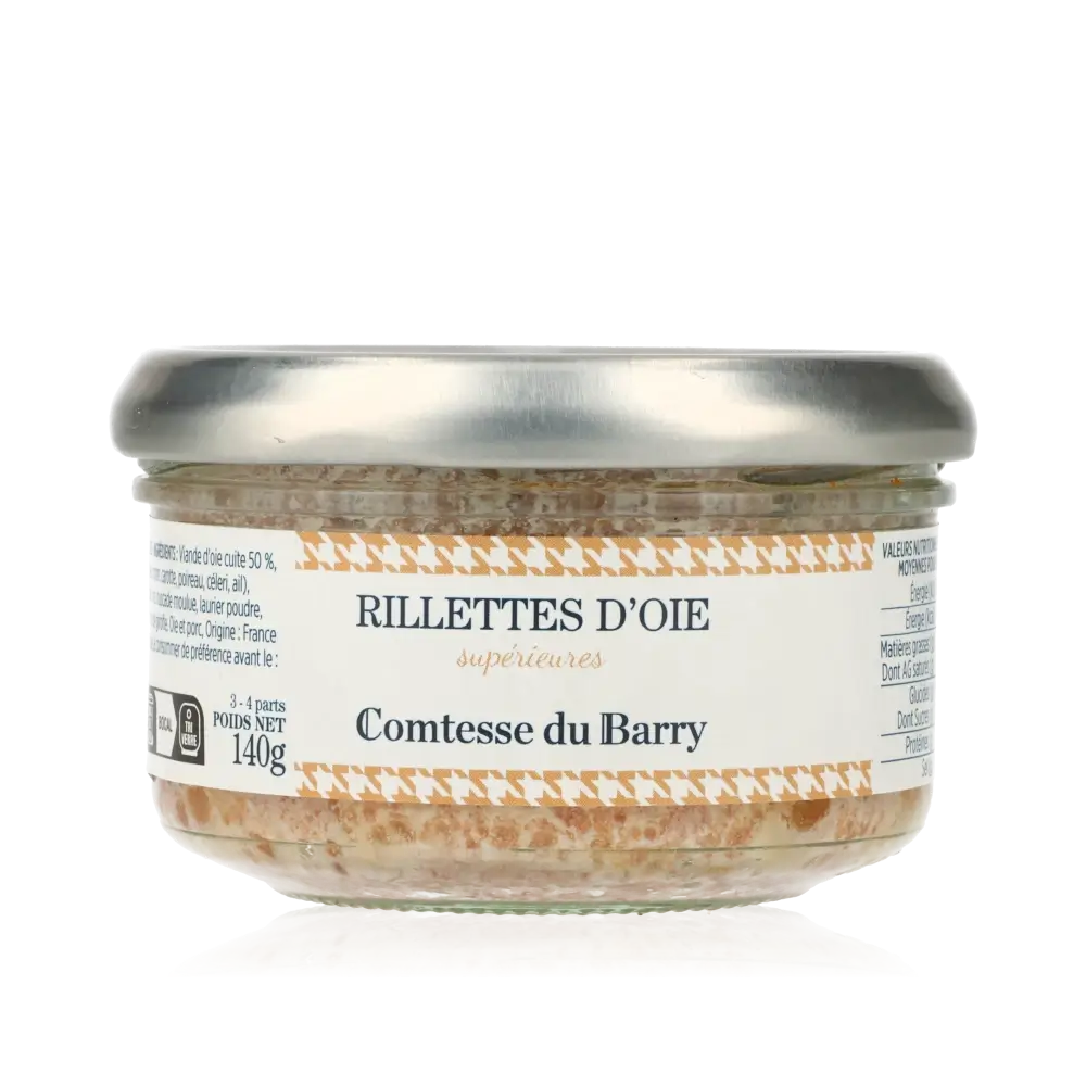 Feinkostglas Comtesse du Barry Rillettes d'oie 140g.