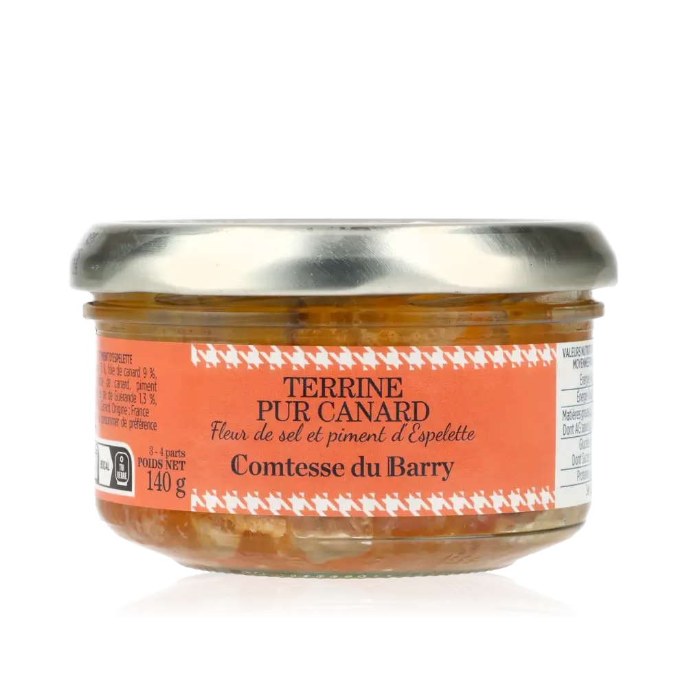 Comtesse du Barry Terrine pur Canard im Glas.