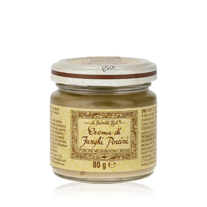La Favorita Feinkost: Crema di Funghi Porcini 80g Glas.
