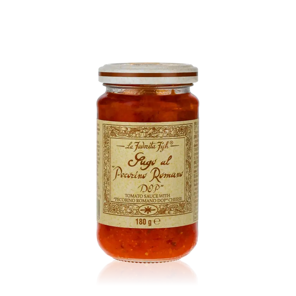 Glas Sugo al Pecorino Romano DOP Tomatensauce.