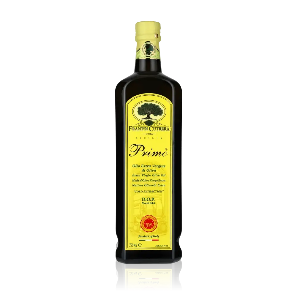 Flasche Frantoi Cutrera Primo DOP Olivenöl 750 ml.