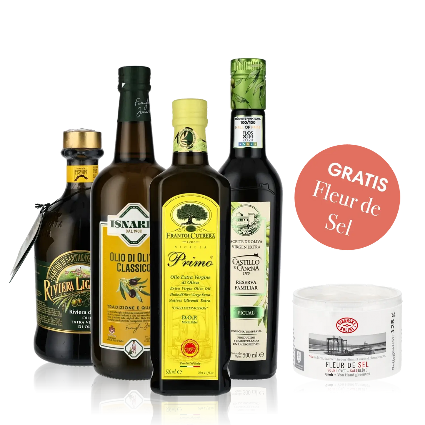 Olivenöl, Essig, Nussöl, Feinkost, Wein, Geschenke, Fleur de Sel.