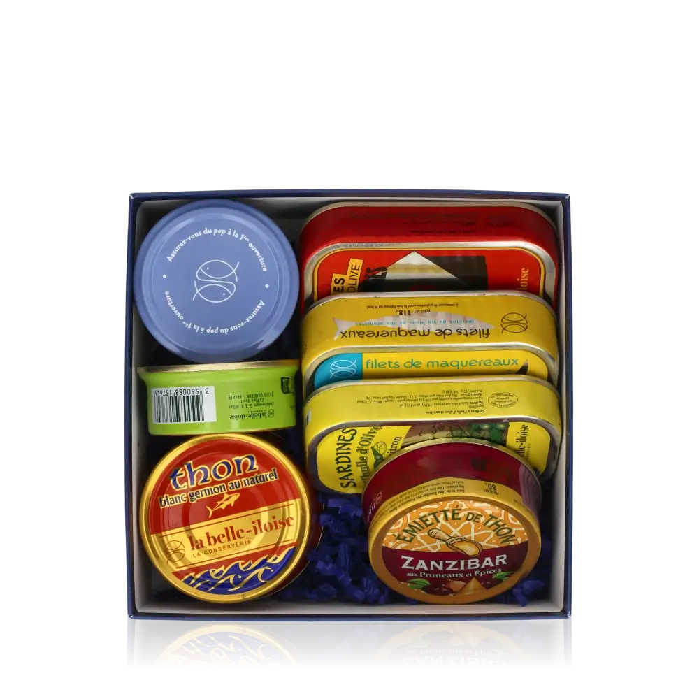 Fischspezialitäten in Dosen von La Belle Iloise.