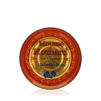Feinkostdose "La belle-iloise" Hummermousse mit Cognac.