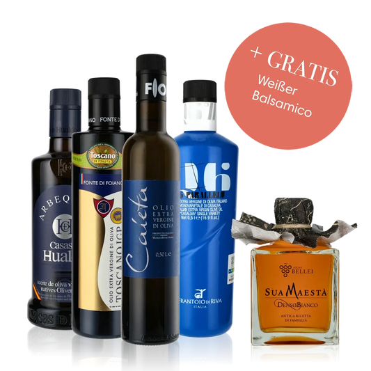 Olivenöl, Balsamico, Feinkost, Geschenkset, Flaschen, Marken: Fonte di Foiano.