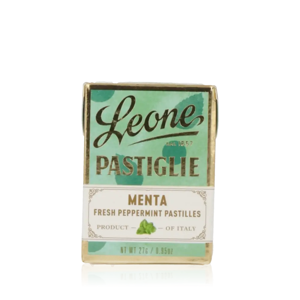 Pastillenverpackung mit Minzgeschmack.