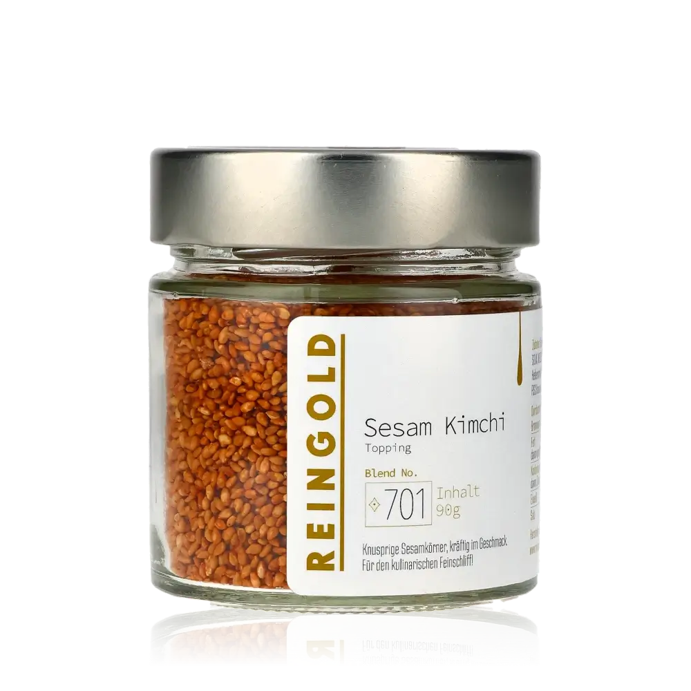 Reingold Sesam Kimchi Topping im Glas, 90g.