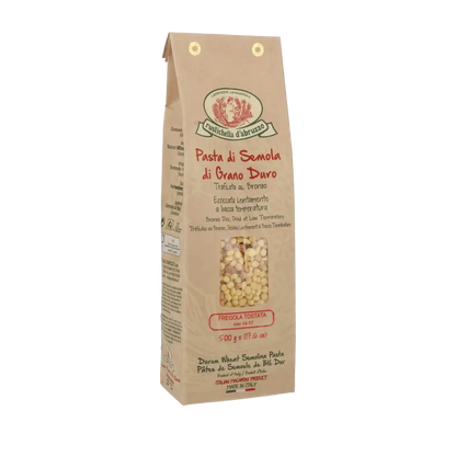 Rustichella d'Abruzzo Fregola Tostata Pasta Verpackung.