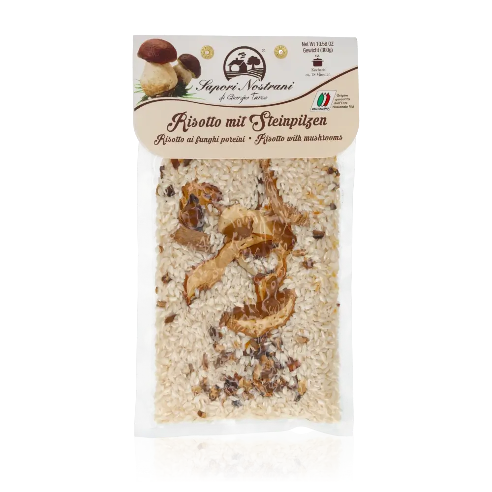 Sapori Nostrani Risotto mit Steinpilzen Verpackung.