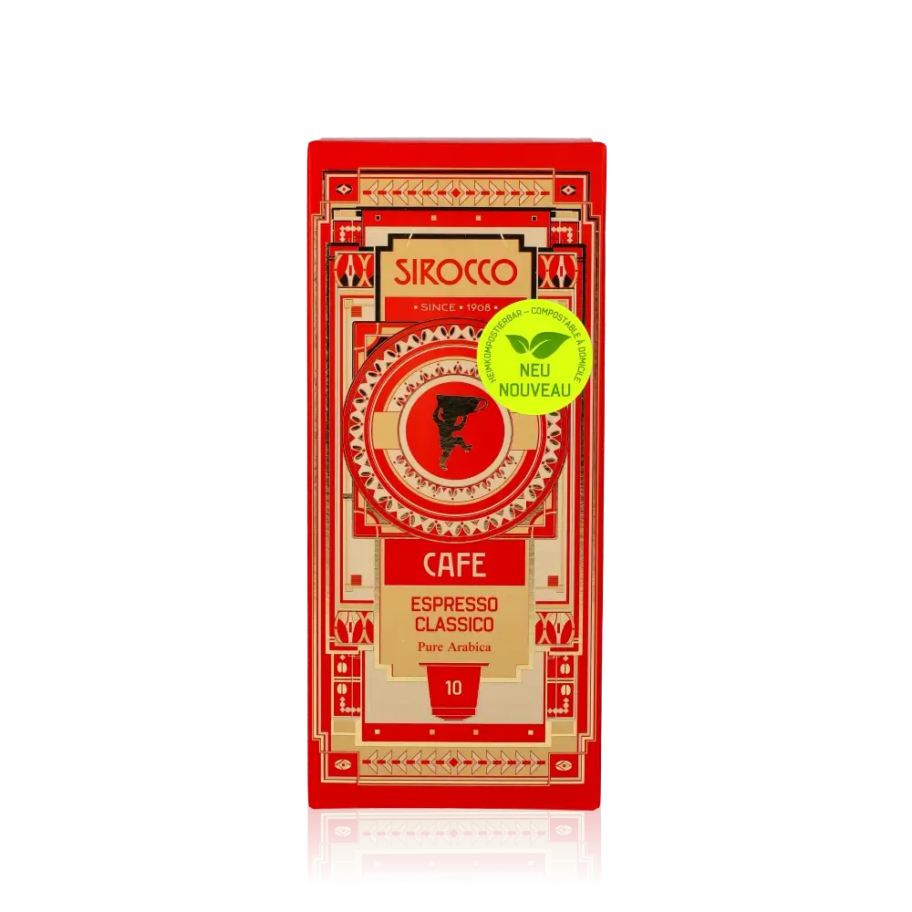 Cafe Espresso Classico von Sirocco, 10 Kapseln a 5g