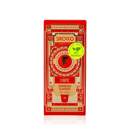 Cafe Espresso Classico von Sirocco, 10 Kapseln a 5g