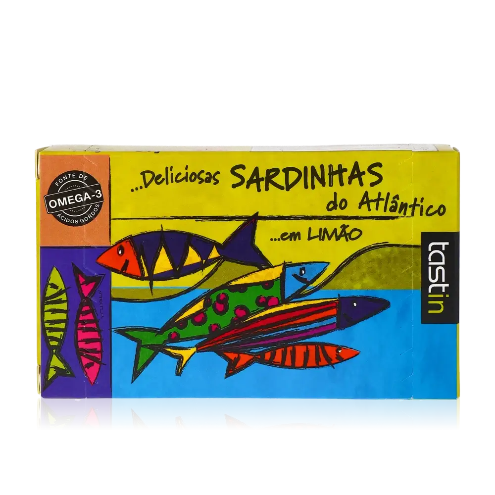 Feinkost: Atlantik-Sardinen in Zitrone, Marke Tastin.