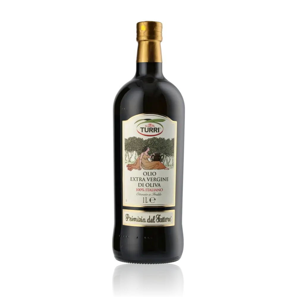 Turri 'Primizia del Fattore' Olio extra vergine 100% Italiano in 1-Liter-Flasche.