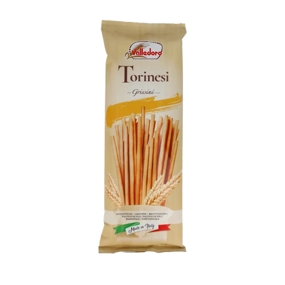 Valledoro Torinesi Grissini in Verpackung, italienisches Gebäck.