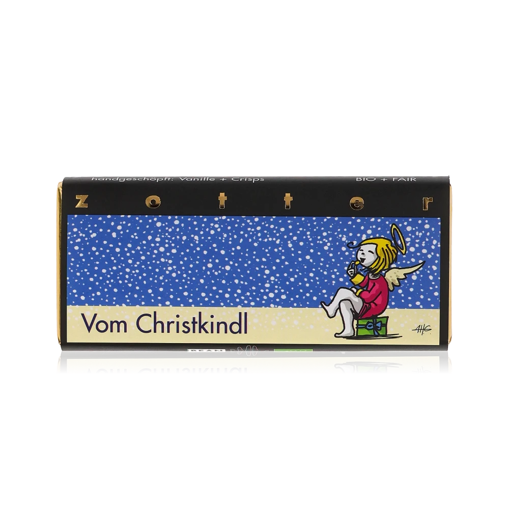 Vom Christkindl von Zotter - Handgeschöpfte Schokolade, BIO