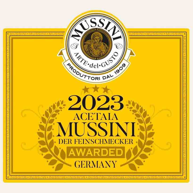 Auszeichnung für Acetaia Mussini 2023.
