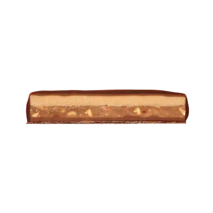 Nougat-Riegel mit Nussstückchen.