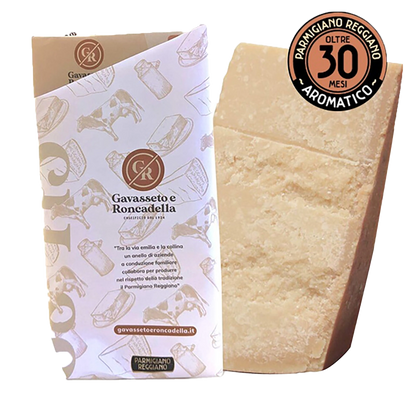 Parmigiano Reggiano Käse von Gavasseto e Roncadella, 30 Monate.
