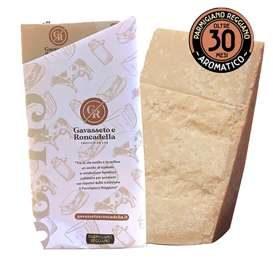 Parmigiano Reggiano Käse von Gavasseto e Roncadella, 30 Monate.
