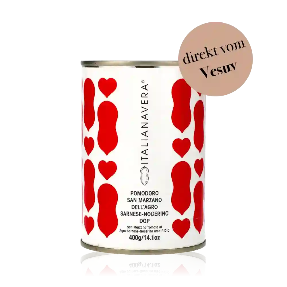 Dose San Marzano Tomaten, Aufschrift.