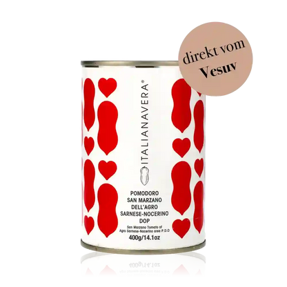 Dose San Marzano Tomaten, Aufschrift.