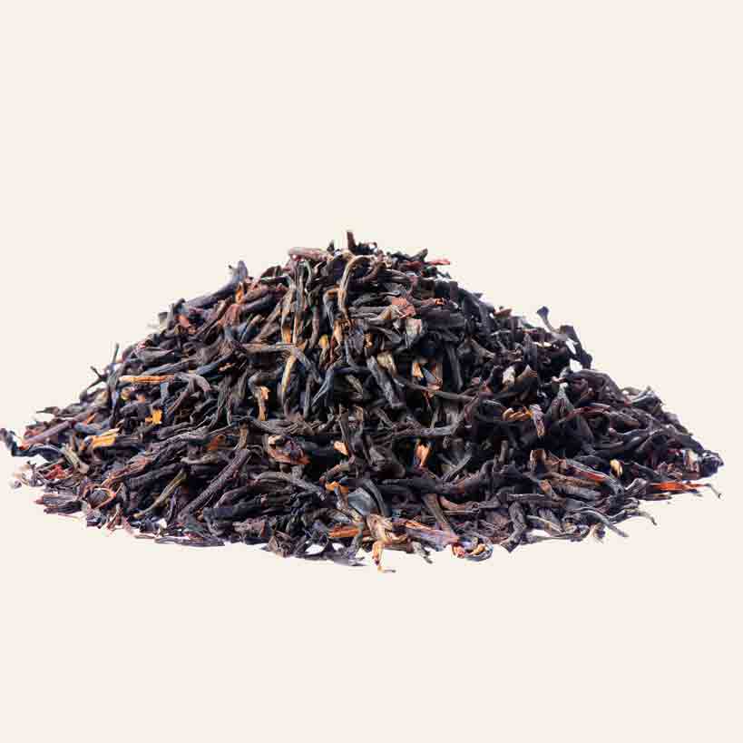 Schwarzer Tee lose Blätter.