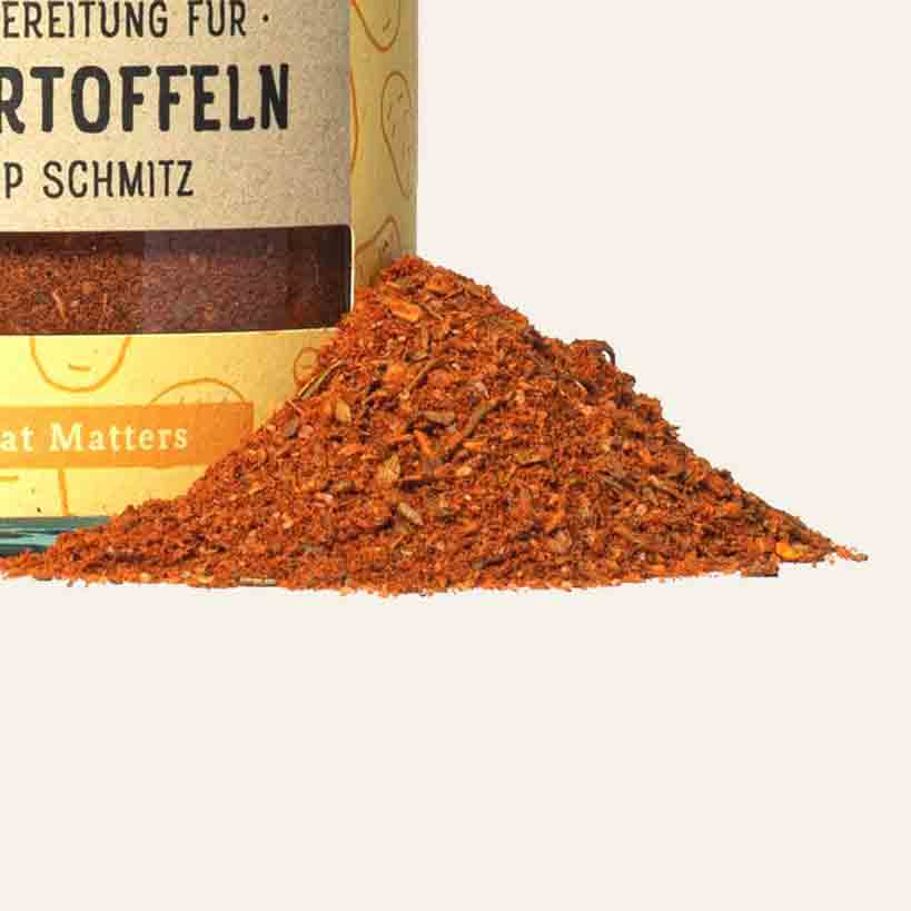 Gewürzmischung für Kartoffeln, Verpackung.