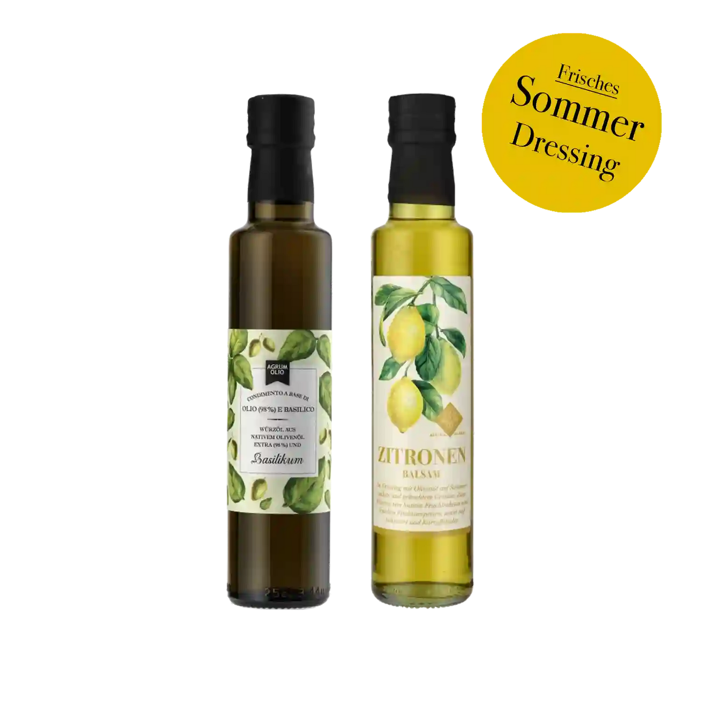 Zitronen-Basilikum-Dressing-Duo